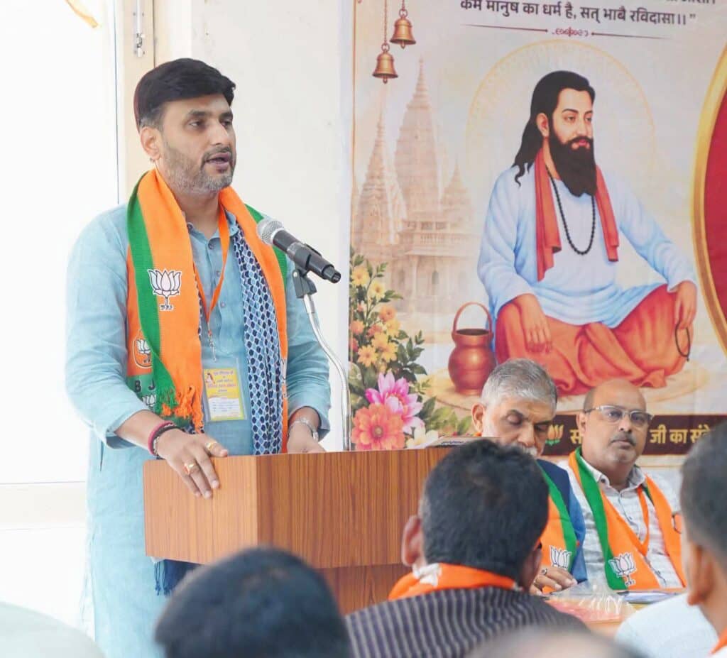 संत शिरोमणि श्री गुरु रविदास महाराज जी की 650वीं जयंती पर भाजपा लखनऊ महानगर ने आयोजित की "समरसता संकल्प अभियान" कार्यशाला 14 4 1